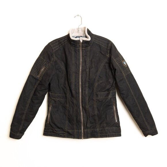 Kuhl Jacket Sherpa Lined Vintage Patina Dye Canvas Burr Brown - Picture 2 of 16